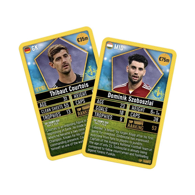 Mythos Top Trumps Dünya Futbol Yıldızları 2/6 Sarı