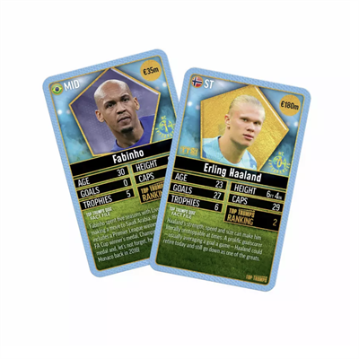 Winning Moves Top Trumps Dünya Futbol Yıldızları 3/6 Açık Mavi