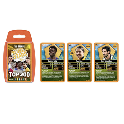 Winning Moves Top Trumps Dünya Futbol Yıldızları 6/6 Turuncu