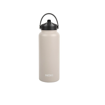 NOKİ ÇELİK MATARA T-0127 ÇEVİR AÇ PİPET TAŞIMA KULPLU 960 ML