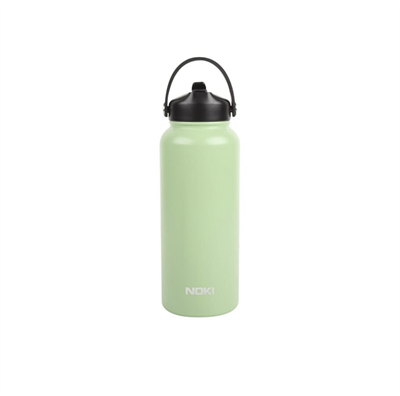 NOKİ ÇELİK MATARA T-0127 ÇEVİR AÇ PİPET TAŞIMA KULPLU 960 ML
