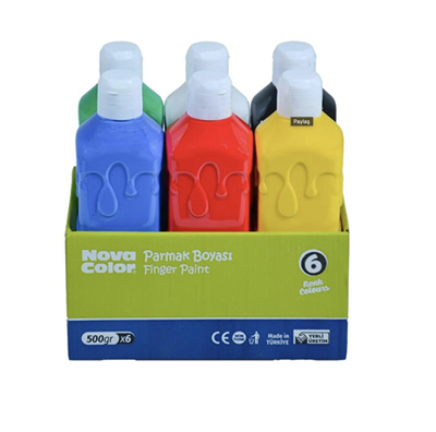 Nova Color Parmak Boyası 500 gr 6’lı Set