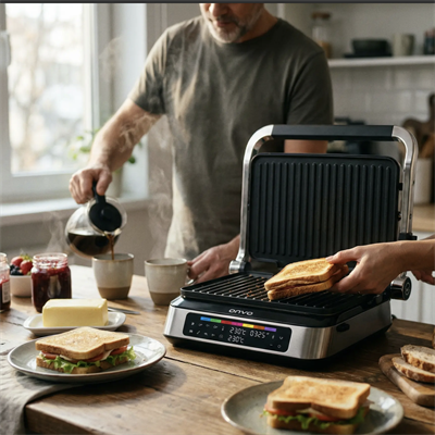 ONVO  OVTST05 Dijital Ekranlı Tost Makinesi