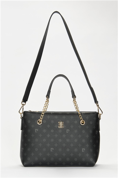 Pierre Cardin 05PO22Y1561 Siyah Monogram Kadın Omuz Çanta Modeli