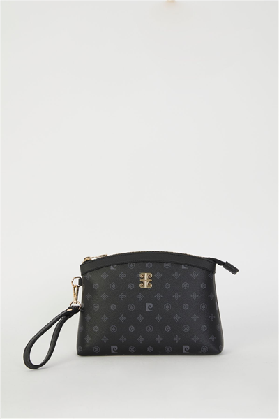 Pierre Cardin 05PO22Y1547 Siyah Monogram Kadın Portföy El Çantası