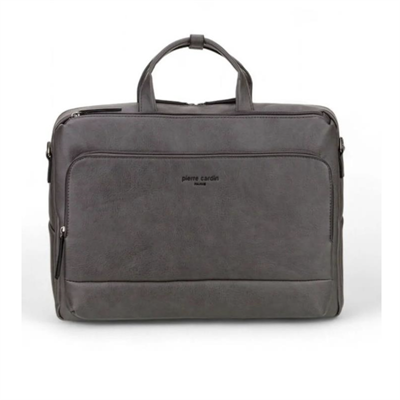 Pierre Cardin Laptop Evrak Çantası Gri