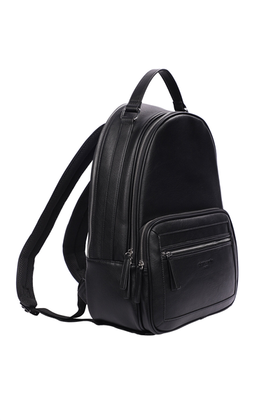 Pierre Cardin 01PC-MB540 Siyah Laptop Bölmeli Suni Deri Sırt Çantası