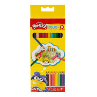 PLAY-DOH UZUN KURUBOYA KALEMİ KU001 12'Lİ