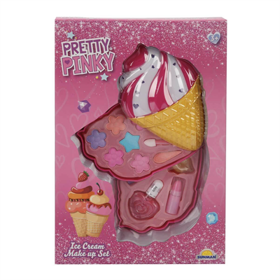 Pretty Pinky Dondurma Şekilli 2 Katlı Makyaj Seti 