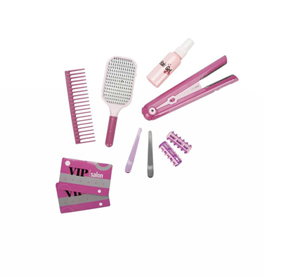 Pretty Pinky Sesli Işıklı Saç Tasarımı Güzellik Seti 