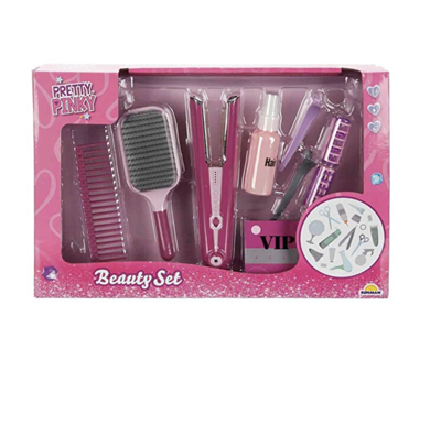 Pretty Pinky Sesli Işıklı Saç Tasarımı Güzellik Seti 