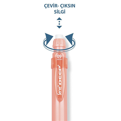 Serve Deep Mekanik Kurşun Kalem 0.9 MM Toprak Coral