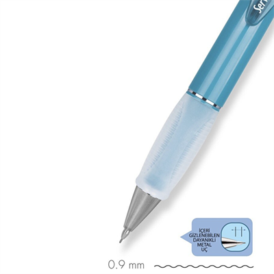 Serve Deep Mekanik Kurşun Kalem 0.9 MM Toprak Okyanus Mavisi
