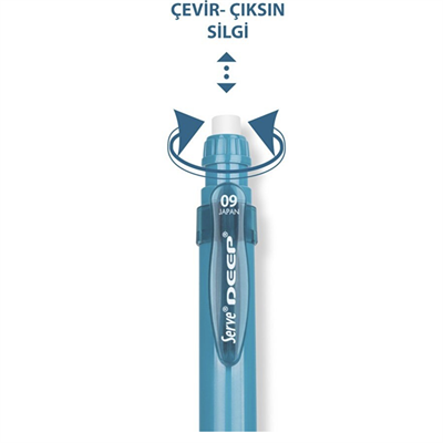 Serve Deep Mekanik Kurşun Kalem 0.9 MM Toprak Okyanus Mavisi