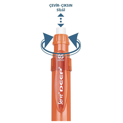 Serve Deep Mekanik Kurşun Kalem 0.5 MM Kiremit