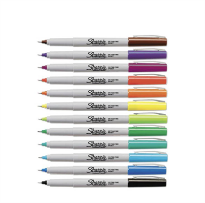 Sharpie Ultra Fine Permanent Markör karışık renk 12li 