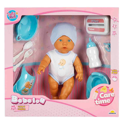 Sun Bebek Set Gülen Ağlayan 32 cm Gerçekçi ve Duygusal Bebek