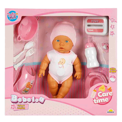 Sun Bebek Set Gülen Ağlayan 32 cm Gerçekçi ve Duygusal Bebek