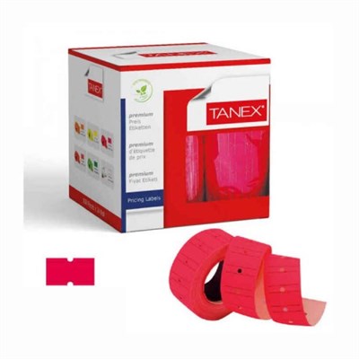 tanex 5908 çizgili fiyat etiketi floresan pembe