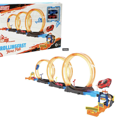 MGS Rollingfast XL 150 cm 28 Parça Yarış Pisti 2 Arabalı 