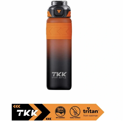 TKK 800 ml Soft-Touch Tritan Su Matarası Turuncu