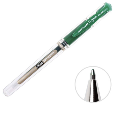 Uni-Ball Signo Broad UM-153 1.0 mm Yeşil İmza Kalemi 