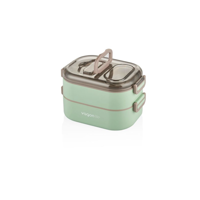 Vagonlife 1000 ml 3 Bölmeli Paslanmaz Çelik Lunchbox