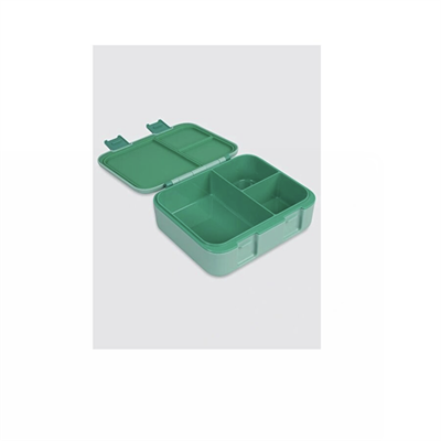 Vagonlife VGN-092 Yeşil Desenli 3 Bölmeli Lunchbox 1000 ml 