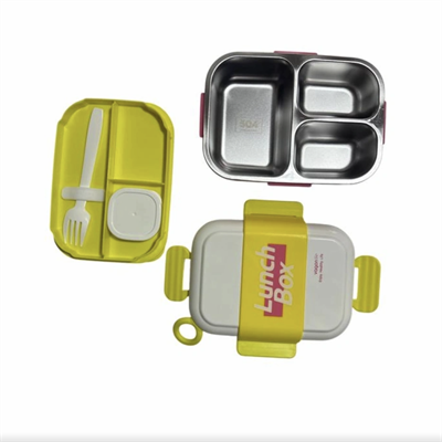 Vagonlife VGN-6746 Pembe 2 Katlı Çelik Lunchbox 500 ml 