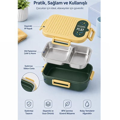 VAGONLIFE PASLANMAZ ÇELİK LUNCHBOX