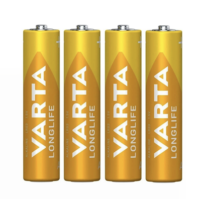 Varta Longlife AAA İnce Kalem Alkalin Pil 4’lü Blister Paket