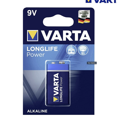 Varta Longlife Power 9V Alkalin Pil