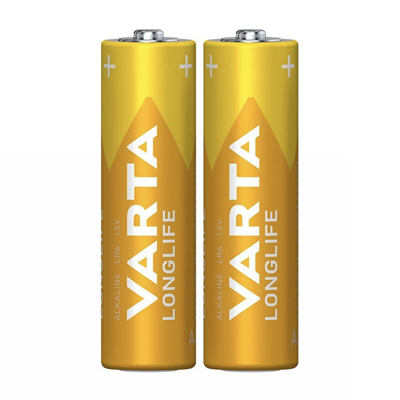 Varta Longlife AA Kalem Alkalin Pil 2li Blister Yedek Paket