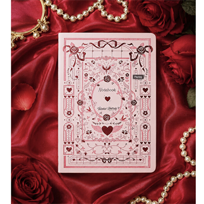 Victorias Journals Amour A5 Çizgili Defter Pembe 