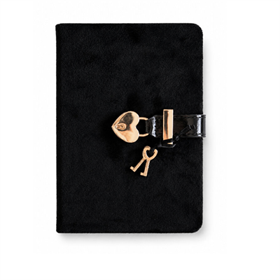 Victorias Journals Hush Hush Kilitli Günlük Siyah 