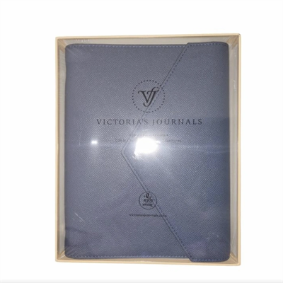 VJ MUSE VEGAN DERİ ORGANİZER DEFTER A5 DEĞİŞEBİLEN İÇ 120 GR 96 YP KUTULU LACİVERT
