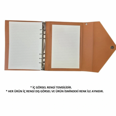 VJ MUSE VEGAN DERİ ORGANİZER DEFTER A5 DEĞİŞEBİLEN İÇ 120 GR 96 YP KUTULU SİYAH