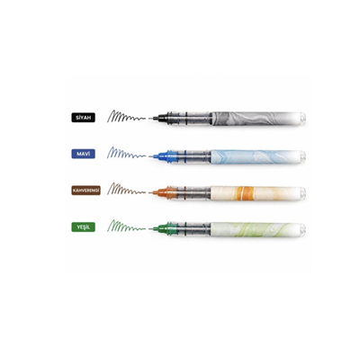 Writech W-501 Liquid Roller 4 Renk 0.5 mm Kalem 4 LÜ