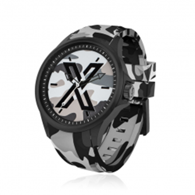 X WATCH Camouflage Black 44 mm Kol Saati