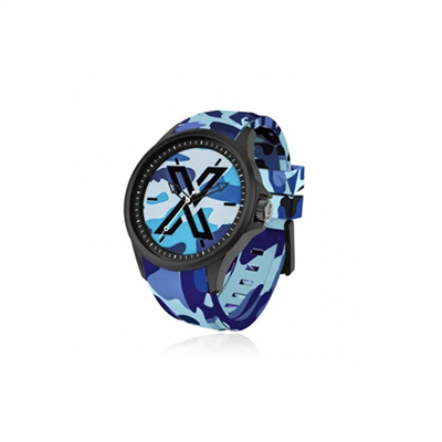 X WATCH Camouflage Blue 44 mm Kol Saati