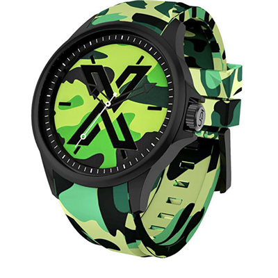 X WATCH Camouflage Green 44 mm Kol Saati