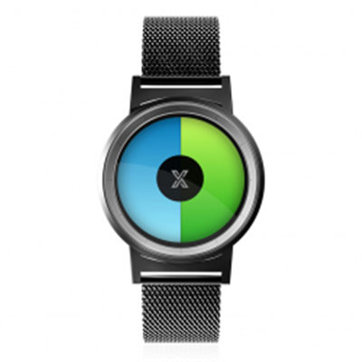 X WATCH Gun Metal 40 mm Çelik Kol Saati