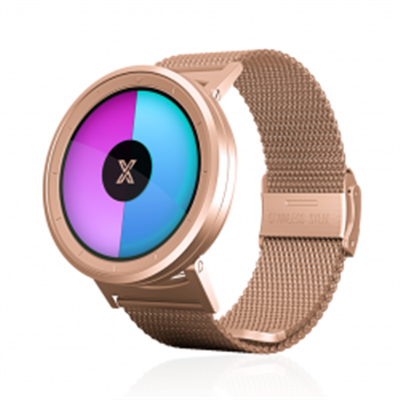 X WATCH Rose Gold 44 mm Çelik Kol Saati