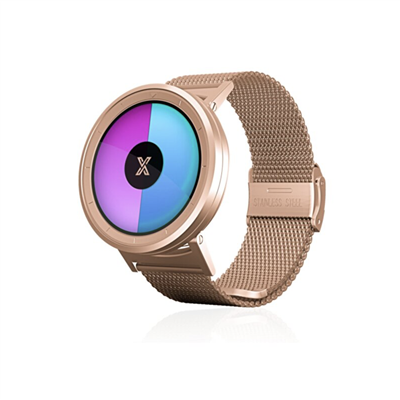 X WATCH Rose Gold 44 mm Çelik Kol Saati