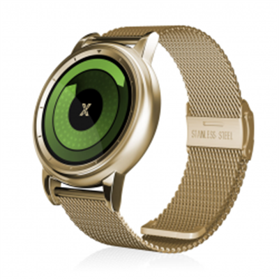 X WATCH X2 Gold 42 mm Çelik Kol Saati
