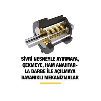 Yale Yüksek Güvenlikli U Kilit Motosiklet Bisiklet Kilit
