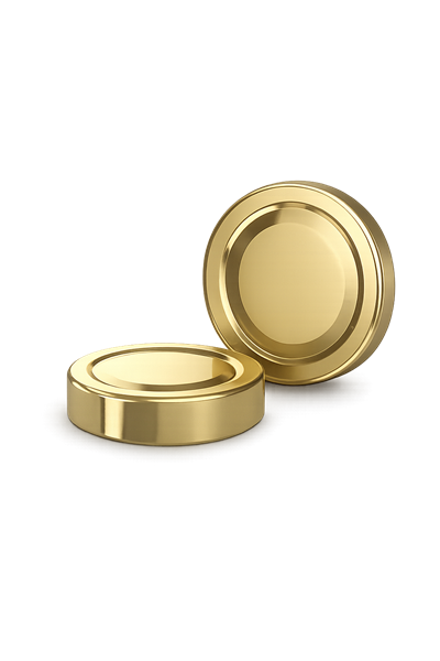 70 mm Gold Derin Etek Kavanoz Kapağı (58’li Paket)