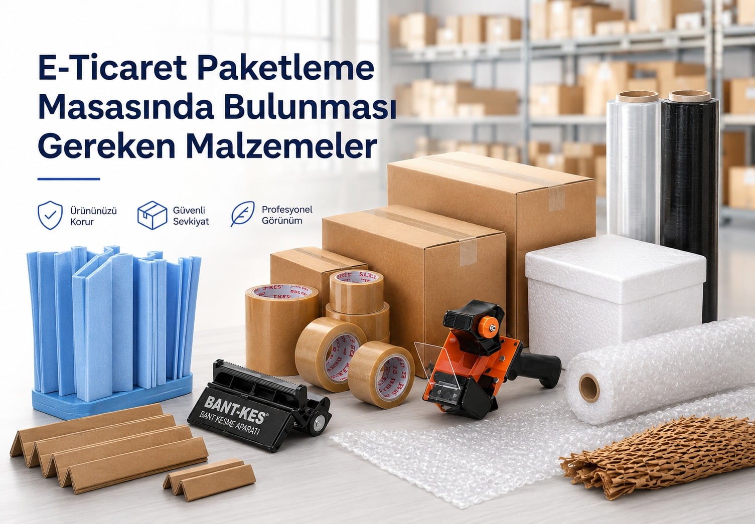 E-Ticaret Paketleme Masasında Bulunması Gereken 10 Malzeme