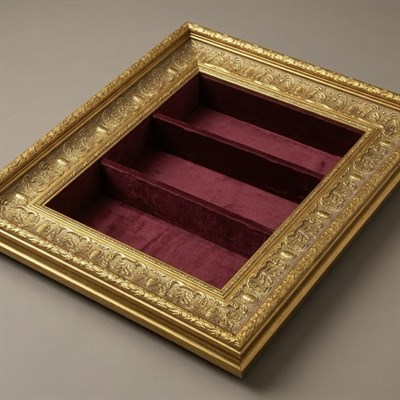 Château d’Or Premium Vitrine – Vintage Duvar Çerçevesi (50 x 60 cm)