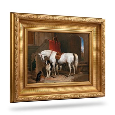 Le Cheval Impérial Premium Müze Serisi Vintage Çerçeveli Tablo